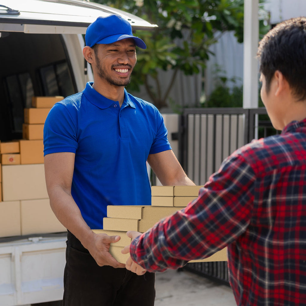 Juego de 20 cajas de regalo marrones hechas de cartón plegable, ideales para el transporte y disponibles en varios tamaños