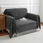 Fular multiusos con tejido Jacquard, resistente y fácil de limpiar, disponible en varios colores y tamaños, ideal para sofá, cama o picnic.