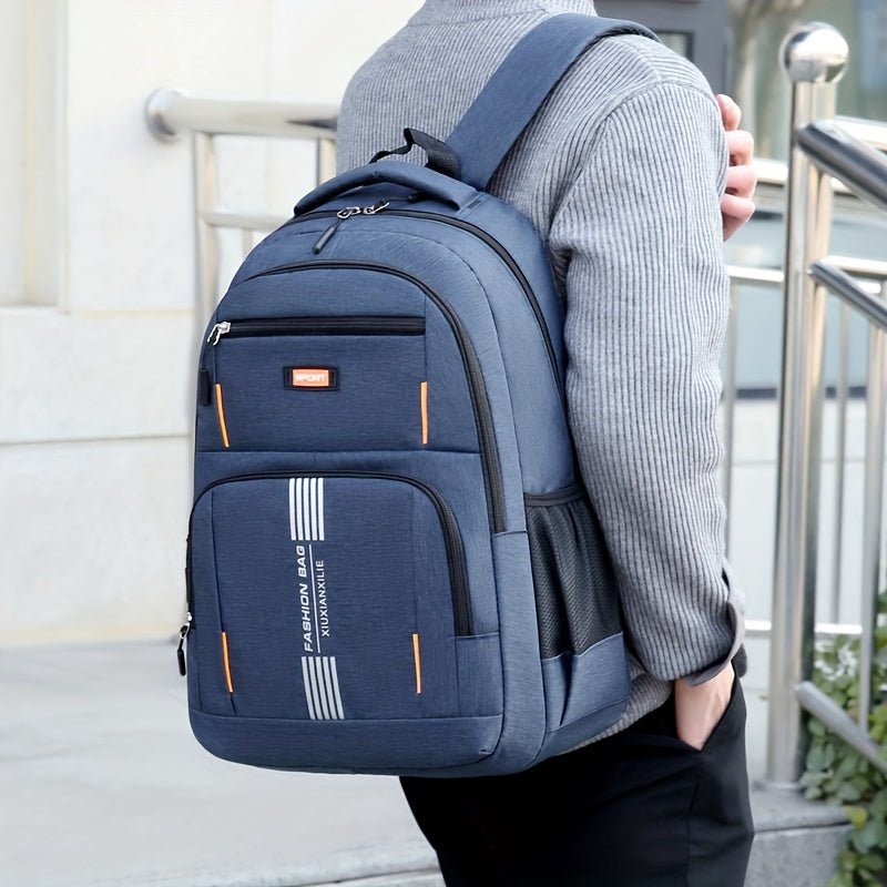 Mochila para hombre, multi-compartimento, gran capacidad, mochila de viaje de moda, bolsa para portátil, mochila escolar para ir al trabajo