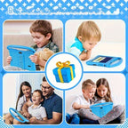 Tabletas Android | Tableta ITMEIPC Android 14 de 7 pulgadas con funda protectora, cubierta a prueba de golpes - Azul/Rosa 4GB (2GB + 2GB
