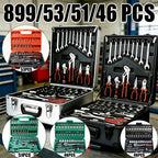 Kit de herramientas | Juego de herramientas de 899/53/51/46 piezas, kit de herramientas de maquinaria para reparaciones del hogar y kit de