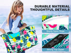 BAJACOM Bolso de Playa Extra Grande, Bolsas Tote con Cremallera, Bandolera Plegable Ligera para Mujeres, Compartimentos, Ideal para Viajes, Vacaciones y Gimnasio