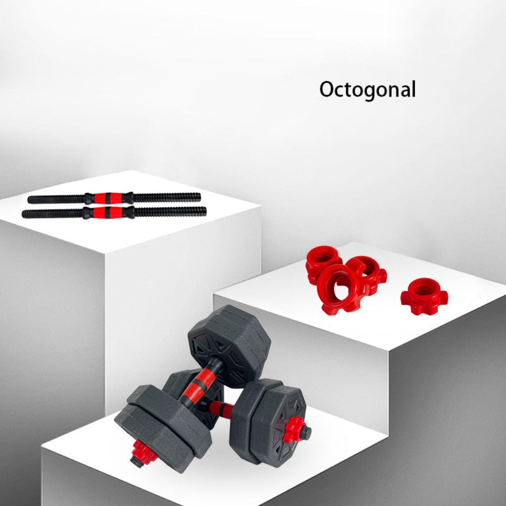 Juego de mancuernas ajustables,Forma Octogonal, pesas ajustables y agarre cómodo, equipo de entrenamiento para entrenamientos versátiles en casa y gimnasio, unisex
