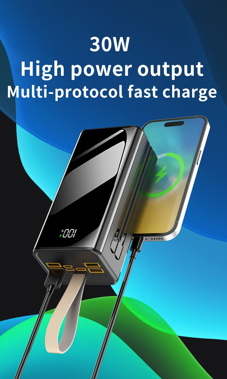 Batería externa de 80000 mAh para camping viajes y carga multidispositivo | 80000 mAh