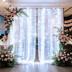 Guirnalda de luces solares de 330 LED 3*3 - 8 modos, control remoto, energía solar, uso durante todo el año, 0 facturas de electricidad, duradera - Perfecta para jardín exterior, patio, gazebo, fiesta, festival, boda, decoración navideña