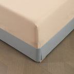 Juego de cama 4 piezas con funda elástica, (Funda de Edredón + Funda Protectora de Colchón + 1/2 Fundas de Almohada), Juego de Funda de Edredón 3-4 Piezas Estilo Nórdico de Color Sólido/Estampado, Ajustable para Camas de 90/105/135/150/180 cm, Regalo Navi