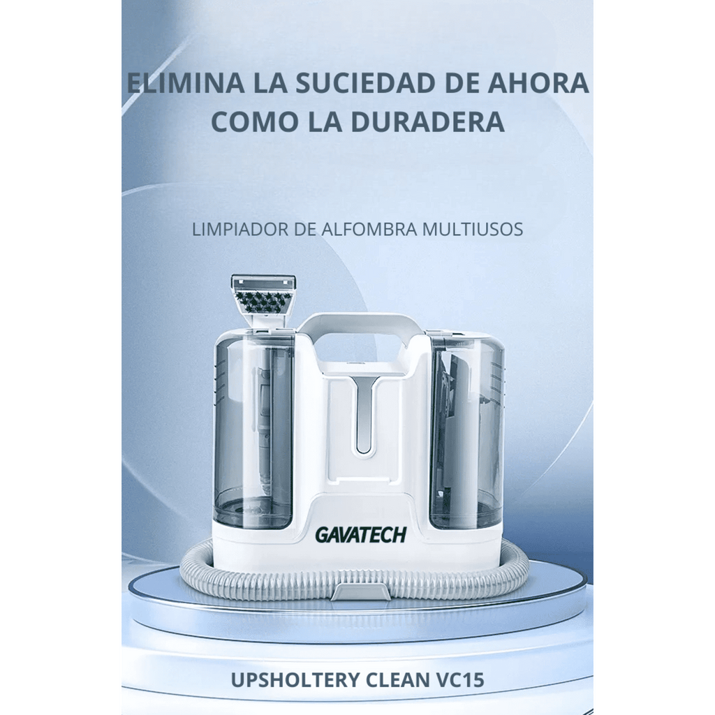 Aspirador limpia tapicerías y alfombras Limpiador de manchas multisuperficie, máquina para limpiar tapicerias, sofás, moquetas, cristales. Aspiradora de agua tapiceria con 5 accesorios