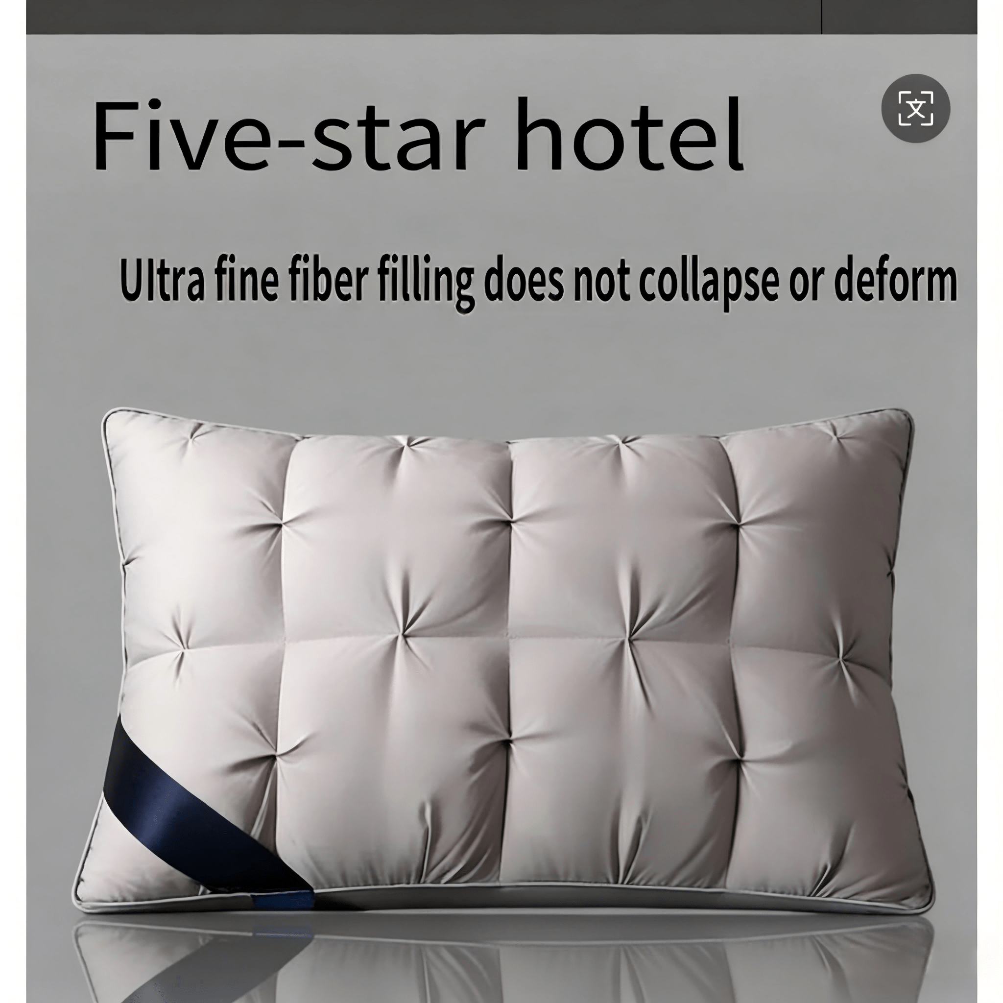 1/2 Piezas de Almohadas de Soporte para el Cuello para un Sueño Relajante, Suaves y Cómodas,Almohada Alta 900g Núcleo de Almohada para Dormir, Absorbe la Humedad y es Transpirable, Adecuadas para Dormitorio, Sala de Estar, Decoración del Hogar