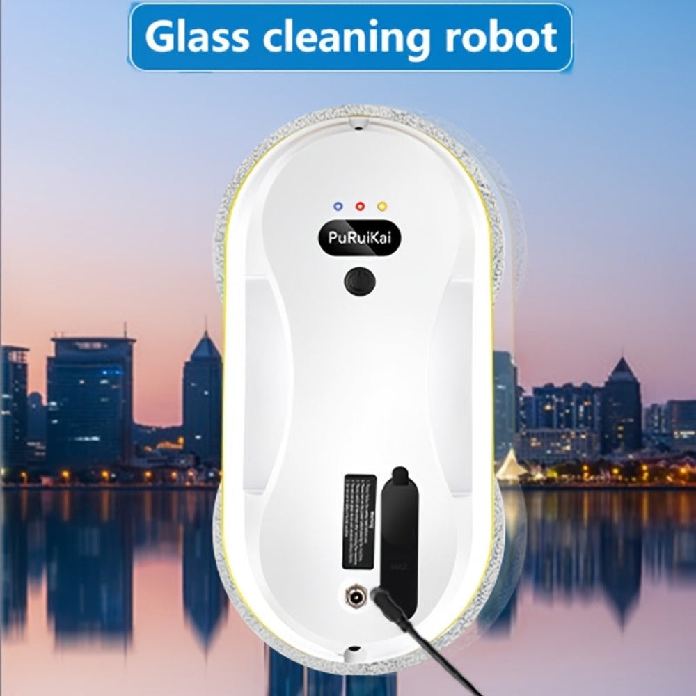 Puruikai 09 Black Friday Navidad Nuevo Producto Almacén Local Robot de Limpieza de Ventanas Inteligente, Máquina de Limpieza de Vidrios con Control Remoto y Rociador de Agua Automático