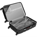 Conjunto PROVITERA de 4 Maletas Rígidas de ABS, Maleta Rígida S-M-L-XL con Asa Telescópica de Gel y 4 Ruedas de Rodadura Fácil, Trolley Ligero y Resistente al Viaje, Equipaje de Mano con Cerradura de Código, Mangos de Gel Ergonómicos, Ruedas Giratorias de