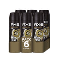 Axe Desodorante para Hombre Bodyspray Gold Temptation 150ml - Pack de 6