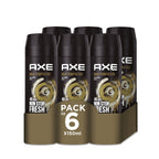 Axe Desodorante para Hombre Bodyspray Gold Temptation 150ml - Pack de 6