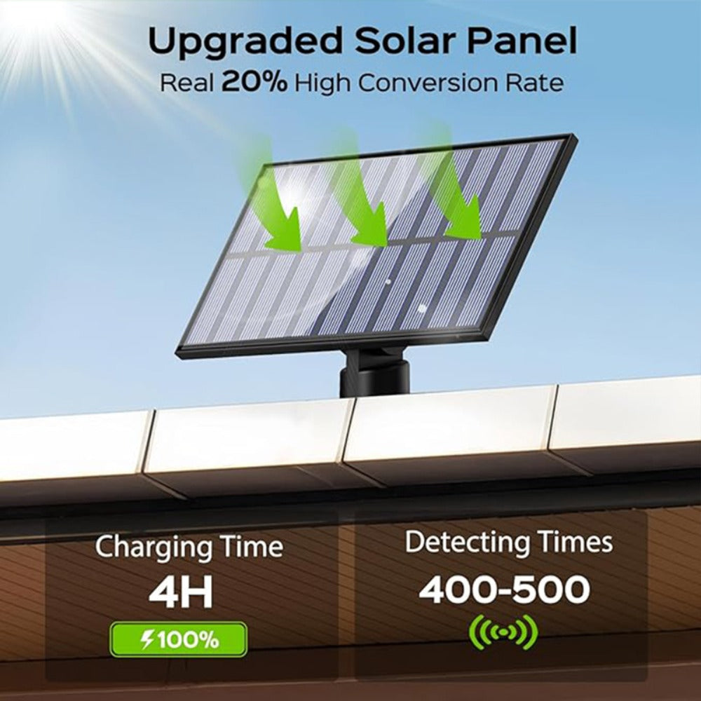 Luces solares LED para exterior 2 piezas | Jardín, pared y seguridad exterior