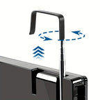 Espejo de tocador plegable de 3 secciones, vista ajustable de 360 grados, ganchos telescópicos, vidrio templado de 30X19 cm, marco de ABS, portátil y plegable para corte de pelo, peinado, afeitado
