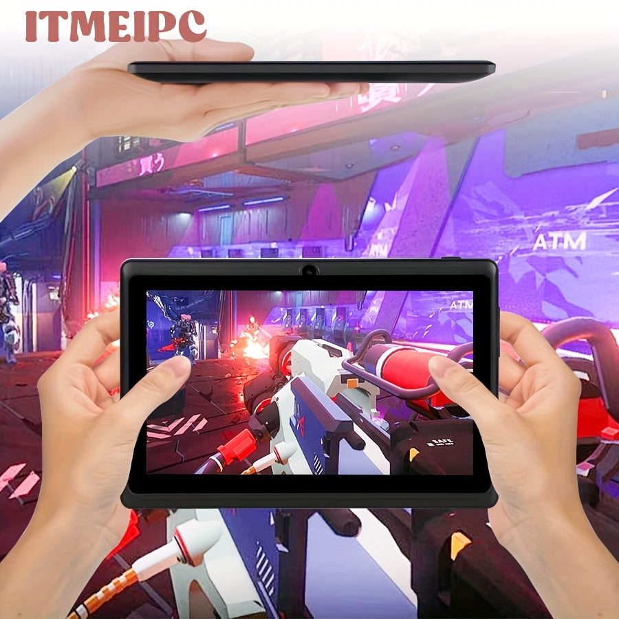 Tablet | ITMEIPC Tablet Android 14 de 7 pulgadas - 4GB (2+2 Expandible) RAM + 32GB ROM, Procesador Quad-Core Cortex-A53, Batería de 3500mAh, WiFi