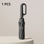 1 y 2 Especificaciones Opcionales, Paraguas Plegable con Hebilla Totalmente Automática, y Protección Solar, Adecuado Tanto para Hombres Como para Mujeres, Paraguas de Viaje, Con un Diámetro de 106cm/41.2 pulgadas Cuando Está Abierto, Robusto y Duradero, P