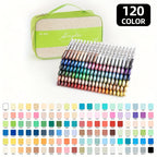 120 Colores Rotulador Acrílico, Doble Punta con Pincel y Fina para Madera, Lienzo, Roca, Vidrio, Cerámica, Manualidades DIY