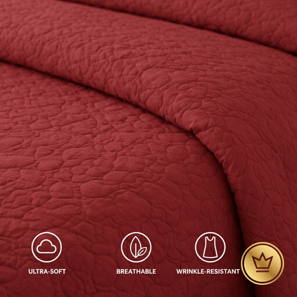 Colcha Bouti Verano Estampada Reversible – Microfibra Suave y Duradera, Antiárrugas, Secado Rápido, Ligera para Cama Individual 90 y Doble – Sin Fundas de Almohada