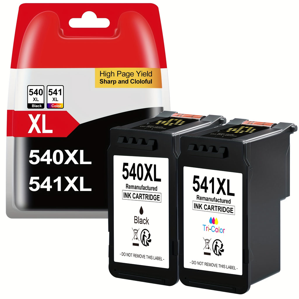 Cartucho de tinta | PG 540 XL CL-541XL Cartuchos 540xl 541xl (2 unidades) Reemplazo para Cartuchos de Impresora Canon 540 541 PG540 CL541 para