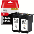 Cartucho de tinta | PG 540 XL CL-541XL Cartuchos 540xl 541xl (2 unidades) Reemplazo para Cartuchos de Impresora Canon 540 541 PG540 CL541 para