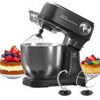 Procesador de Alimentos SUPERLEX 800 W con Bol de Acero Inoxidable de 4.5L - Amasadora Profesional con 10 Velocidades, Gancho para Masa, Batidor y Raspador - Mezcladora de Pie para Pan, Pasteles y Más