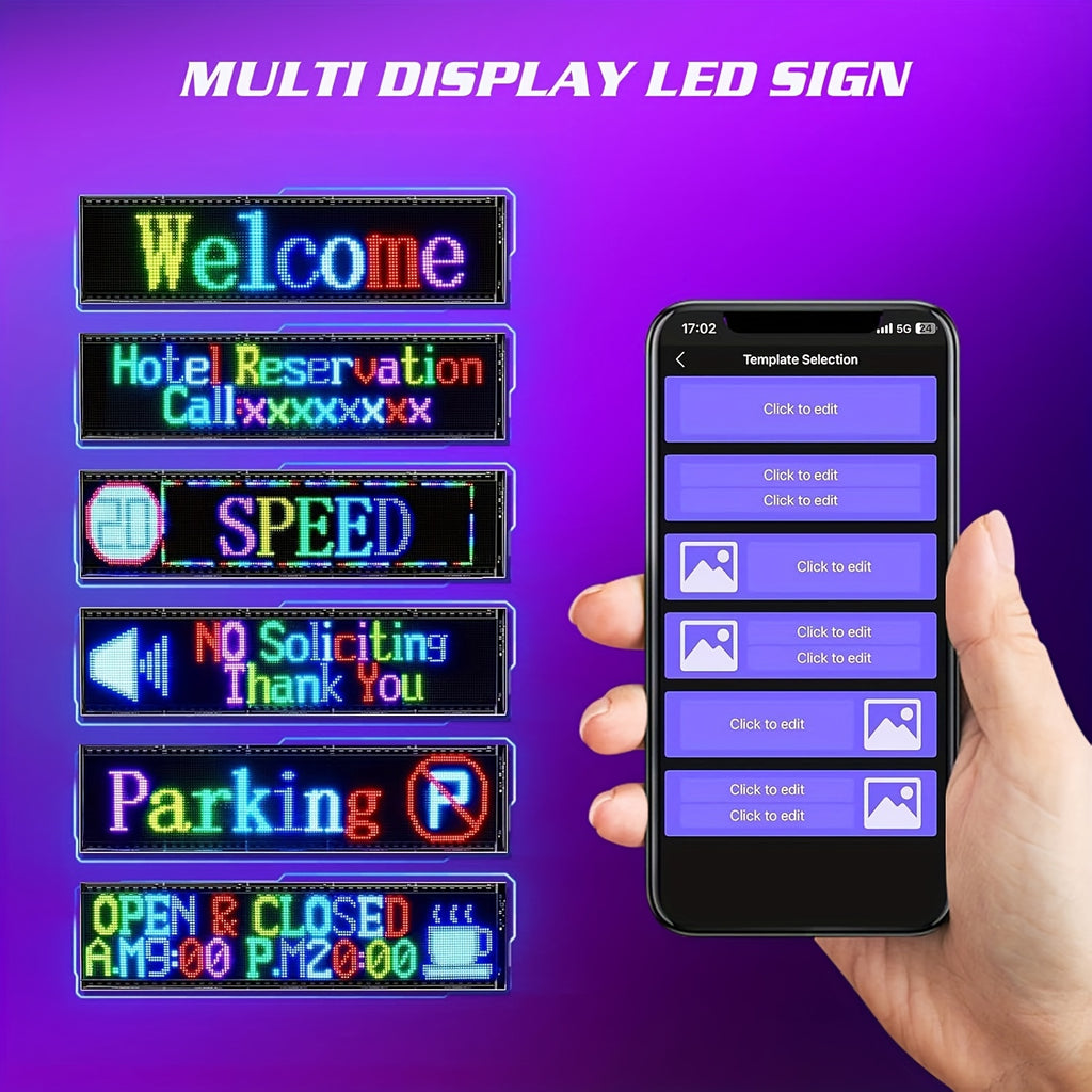 Pantalla LED programable por aplicación | Tienda, evento y señalización