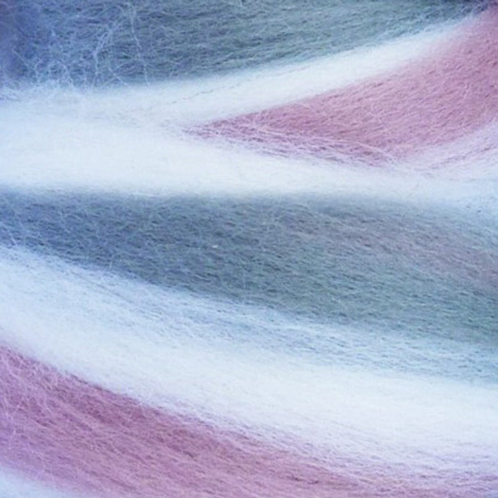Lana, Piel de Polaco, 10G - Melange Rosa / Plateado