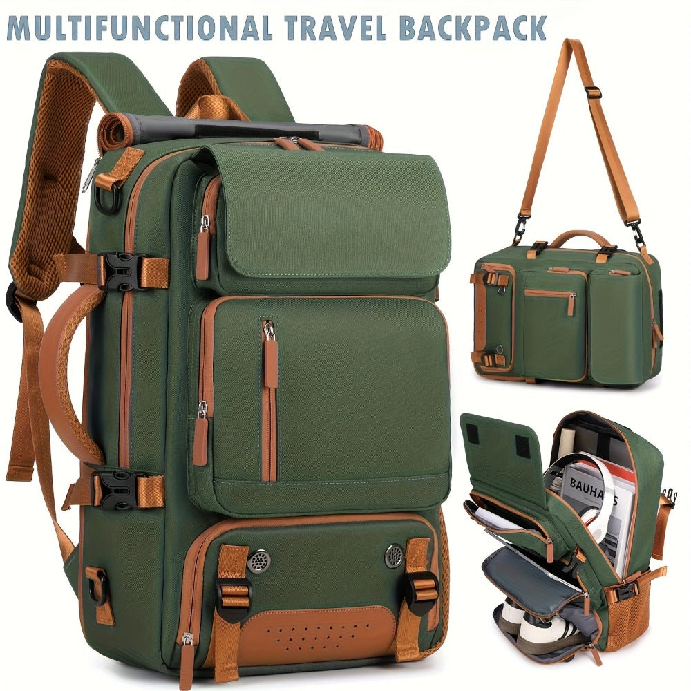 Mochila para portátil, bolso multifuncional de gran capacidad, mochila escolar para hombre, bolso de mano, bolso de hombro, mochila de doble espalda multiusos para viaje, bolsa de almacenamiento Xie Cang, mochila escolar para estudiante, mochila de viaje
