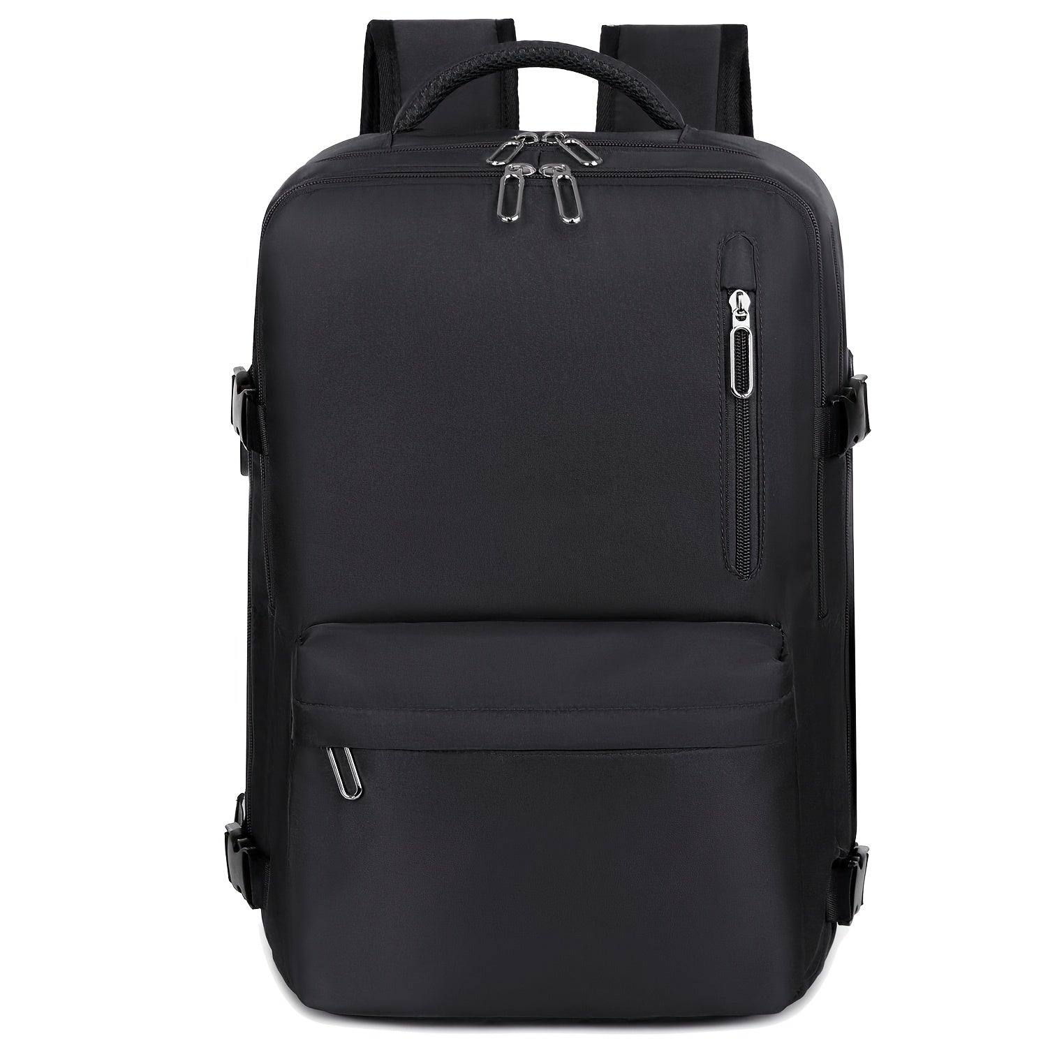 La mochila está hecha de tela Oxford de alta calidad, con un compartimento de viaje de separación seca y húmeda, color sólido, mochila simple y de gran capacidad con compartimento independiente para zapatos, ideal para viajes, desplazamientos y escuela
