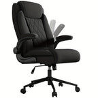 Silla de oficina ejecutiva, silla de oficina en casa grande y alta de alta resistencia para 226.8 kg, soporte ergonómico para cuello, espalda y cintura, rueda silenciosa de cinco patas, adecuada para escritorio de computadora en casa, escritorio