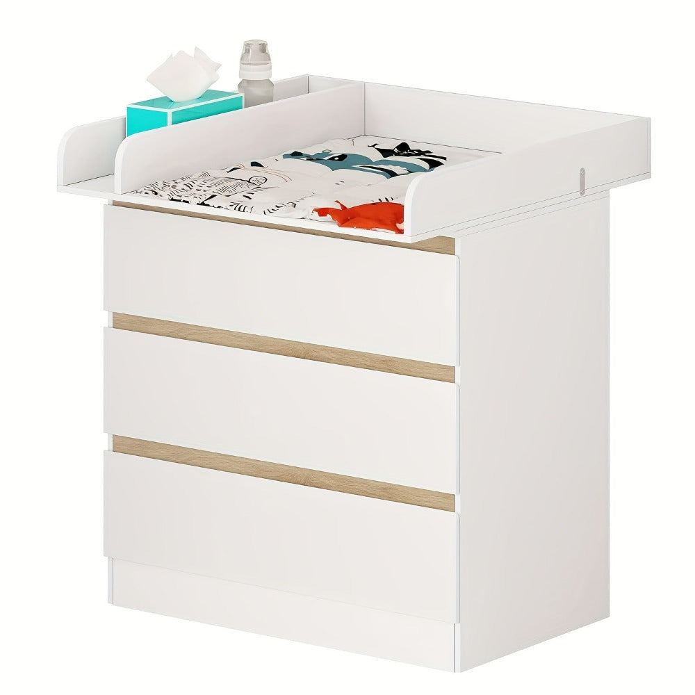 1 unidad de cajones de almacenamiento, cómoda con estantes extraíbles con adicionales, organizador de almacenamiento, muebles para el hogar, puede ser un tocador, organizador, gabinete con estantes y 3 cajones, dormitorio, sala de estar, baño, blanco