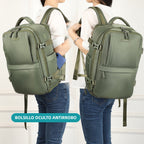 Mochila de cabina expandible 40x25x20-25cm | compartimiento para zapatillas | Mochila casual compatible con portátil 14 pulgadas