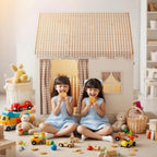 Tienda infantil, casita de juegos de interior, tienda para niños para interior, tienda para niños y niñas, cueva-casa de construcción, casita de juegos para habitación infantil