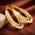 Aros de Oro Chapado en 14K para Mujer – Aros Brillantes y Texturizados, Joyería Elegante para el Día a Día, Fiestas, Bodas y Regalos