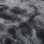 1 alfombra suave de felpa, alfombra de felpa antideslizante, alfombra suave de felpa para mesita de noche, alfombra tie-dye para sala de estar, decoración del hogar, alfombra para dormir mascotas, alfombra para dormitorio y sala de estar, decoración de la