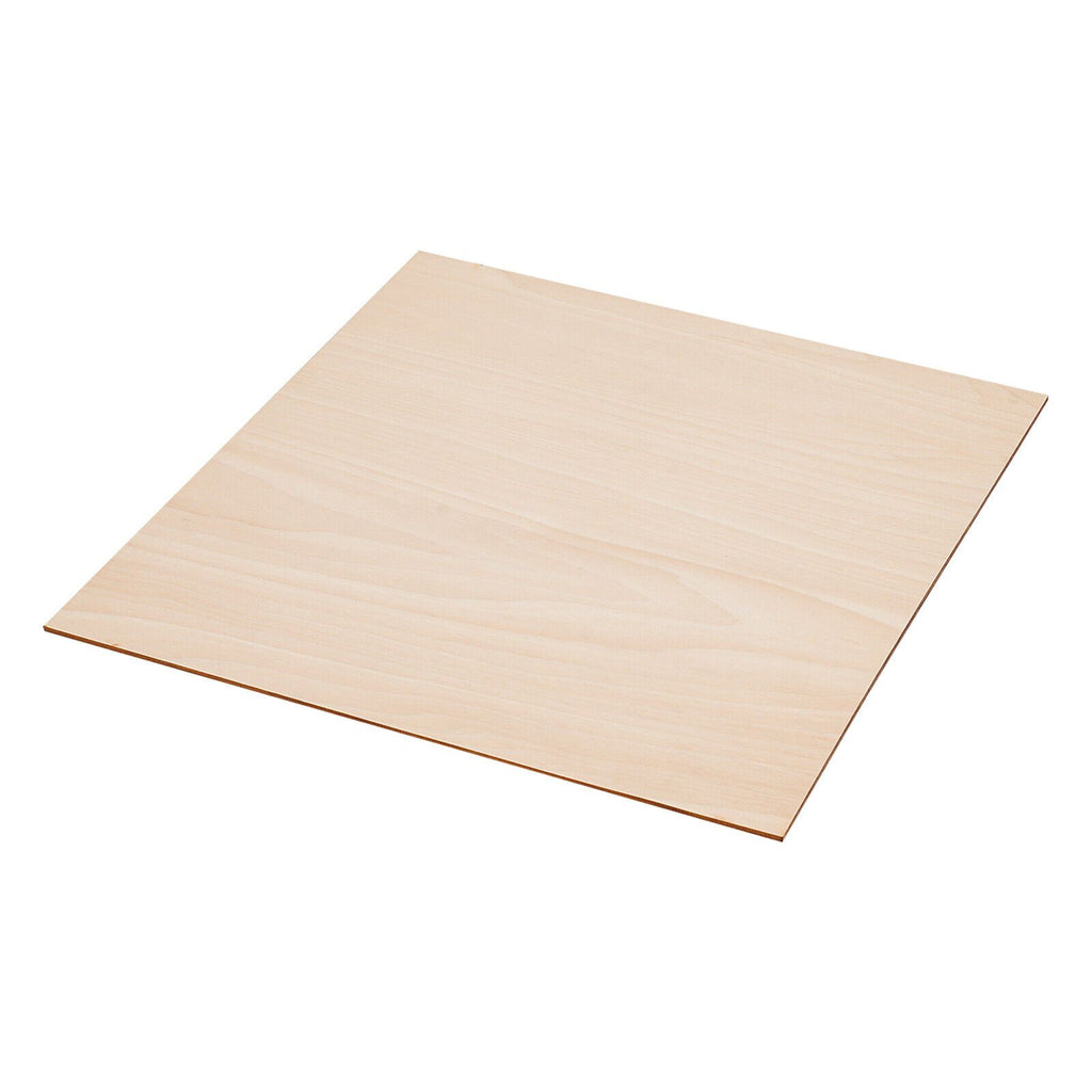 Paquete de 30 hojas de madera de abedul sin terminar de 12 x 12 x 1/8 pulgadas - 3 mm de grosor, ideal para manualidades.