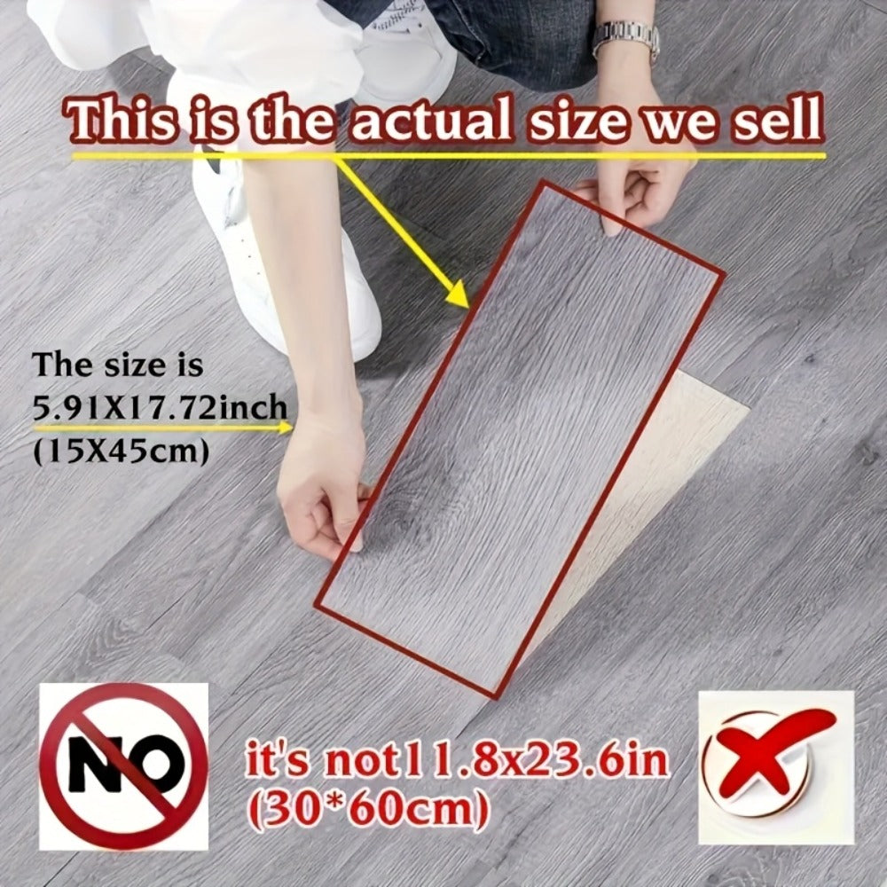 Pack de baldosas de vinilo para suelo 32 piezas de madera | Para cocina, baño y sala