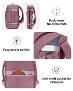 Mochila de Viaje de 30L para Debajo del Asiento con Compartimento para Laptop, Ideal para Avión y Uso Diario | Correas Acolchadas y Sistema de Organización, Equipaje de Mano Unisex, Regalo de Navidad