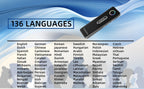 Gadget de traducción de idiomas compacto, traductor bidireccional instantáneo, aplicación de traducción de voz en línea, compatible con 136 idiomas, dispositivo de traducción altamente preciso para viajes, negocios y educación