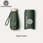 Paraguas plegable compacto de 1 pieza, disponible en 11 colores, paraguas de viaje, paraguas portátil ligero, miniparaguas de sol de moda para hombre, paraguas de viaje de bolsillo, regalo para mujer