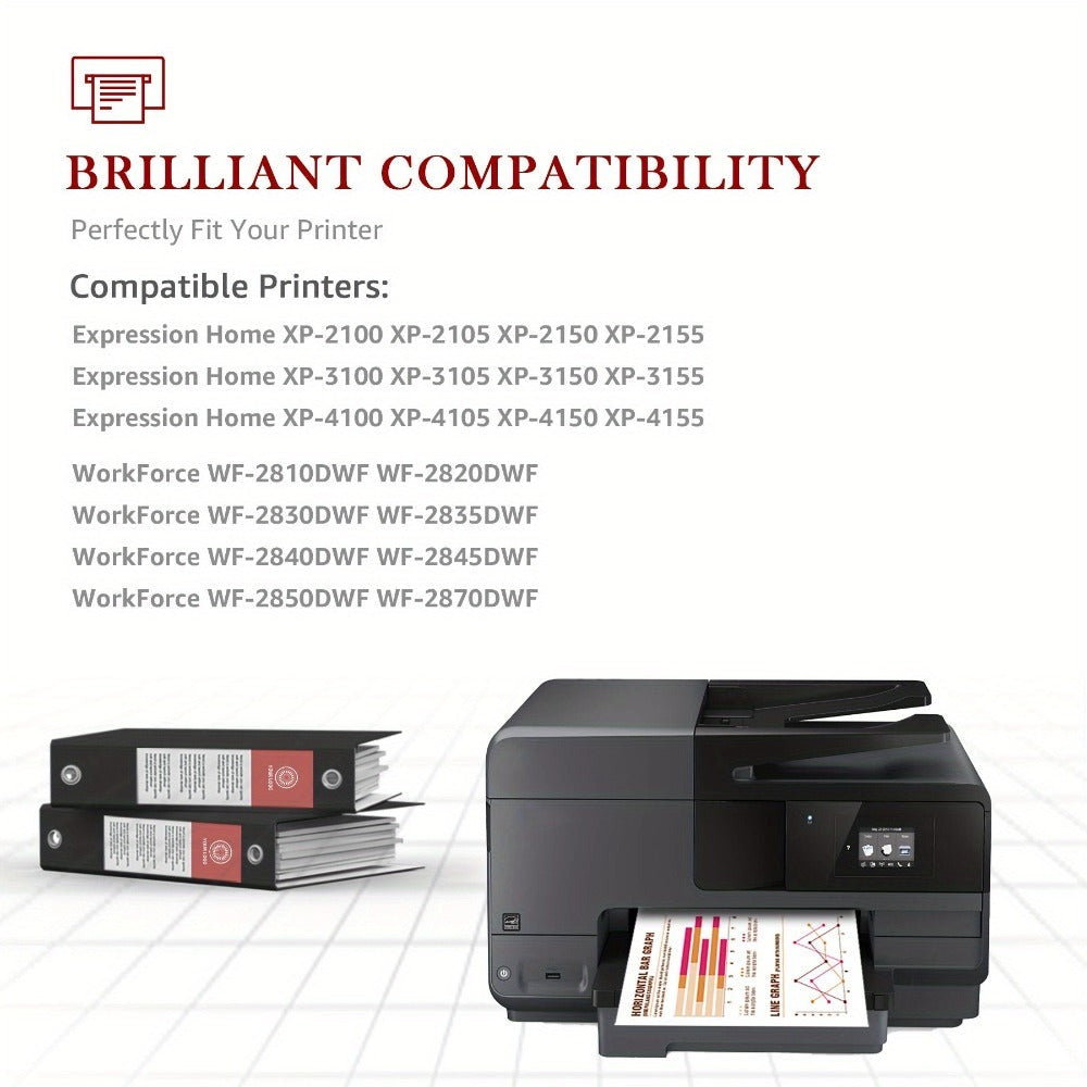 Cartuchos de tinta compatibles 603XL para varios modelos Epson Expression Home y Workforce, disponibles en paquetes de 1 a 10