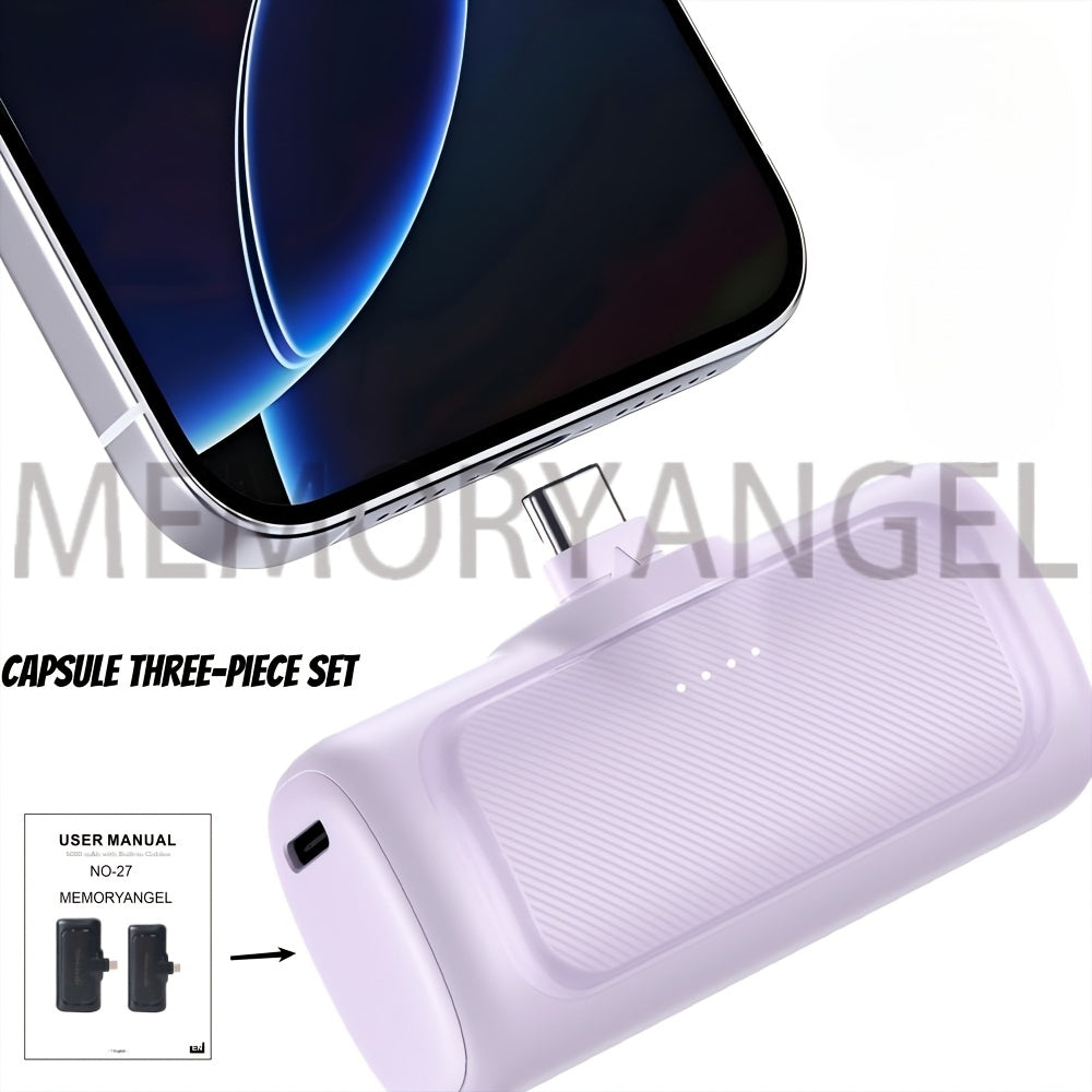 Power bank para carga durante viajes y uso diario | 5000mAh y 22.5W