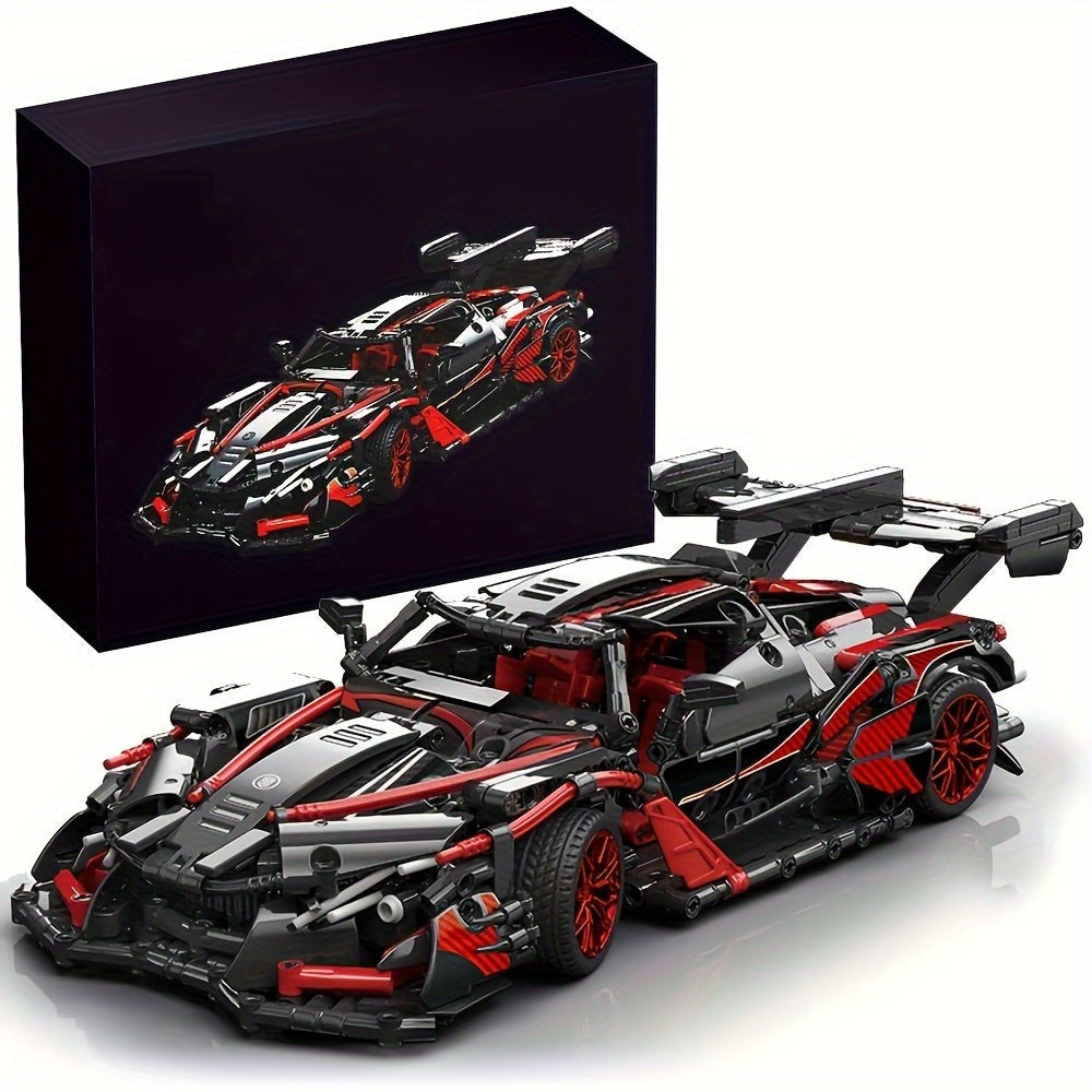 Kit de bloques de construcción de coche desafiante, modelo de coche 1:14 de 1391 piezas, juego de construcción de juguetes DIY