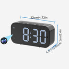 Cámara despertador Wifi 1080P con detección de movimiento, visualización remota y grabación en bucle, incluye tarjeta SD de 16GB, alertas ricas, cámara de vigilancia HD para el hogar, cámara de monitoreo segura adecuada para tu hogar, oficina o mascota