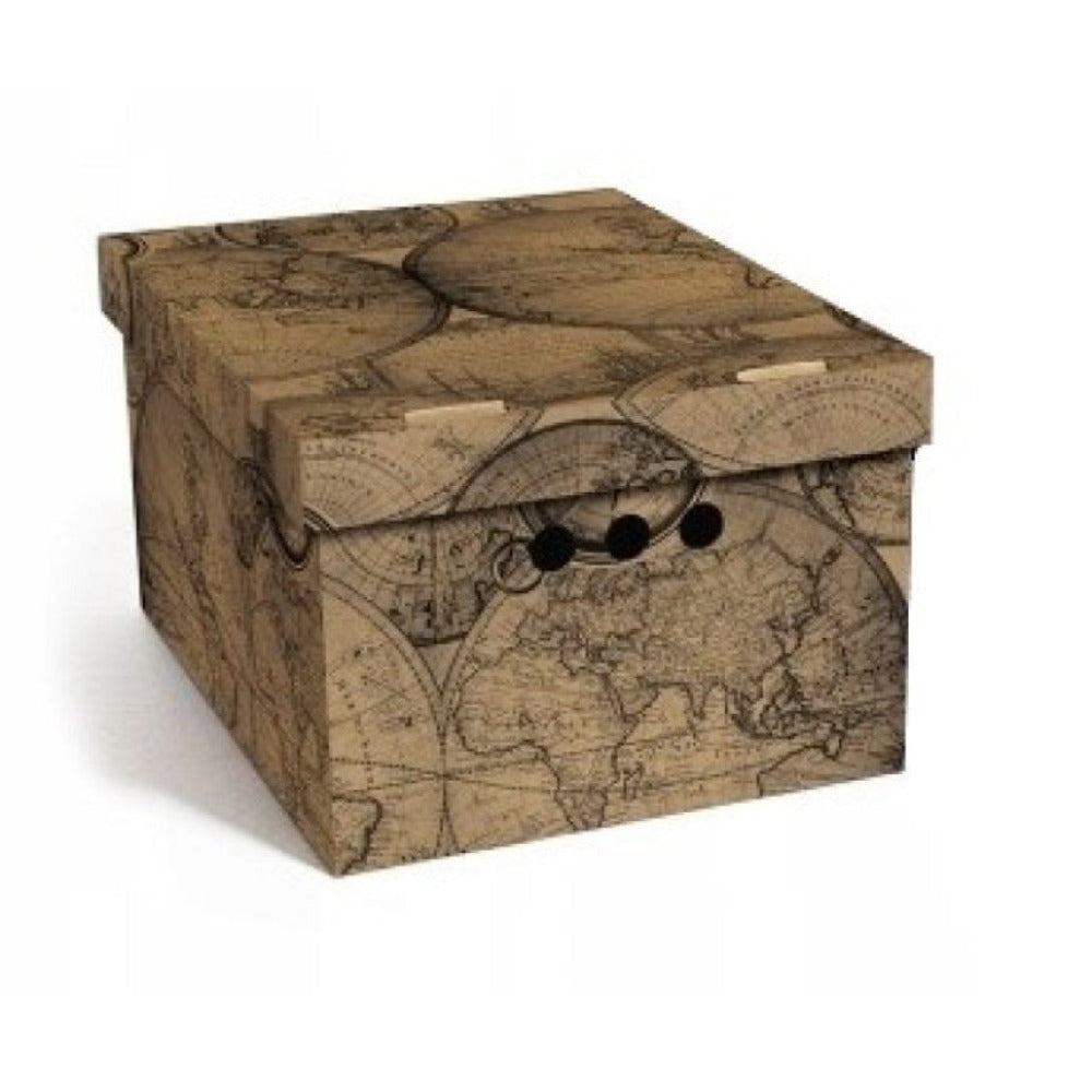 Caja de almacenamiento decorativa de cartón, 1 pieza, con estampado, para ropa, artículos pequeños, documentos, ideal para hogar, oficina o armario, dimensiones: 35x26.3x18.6 cm