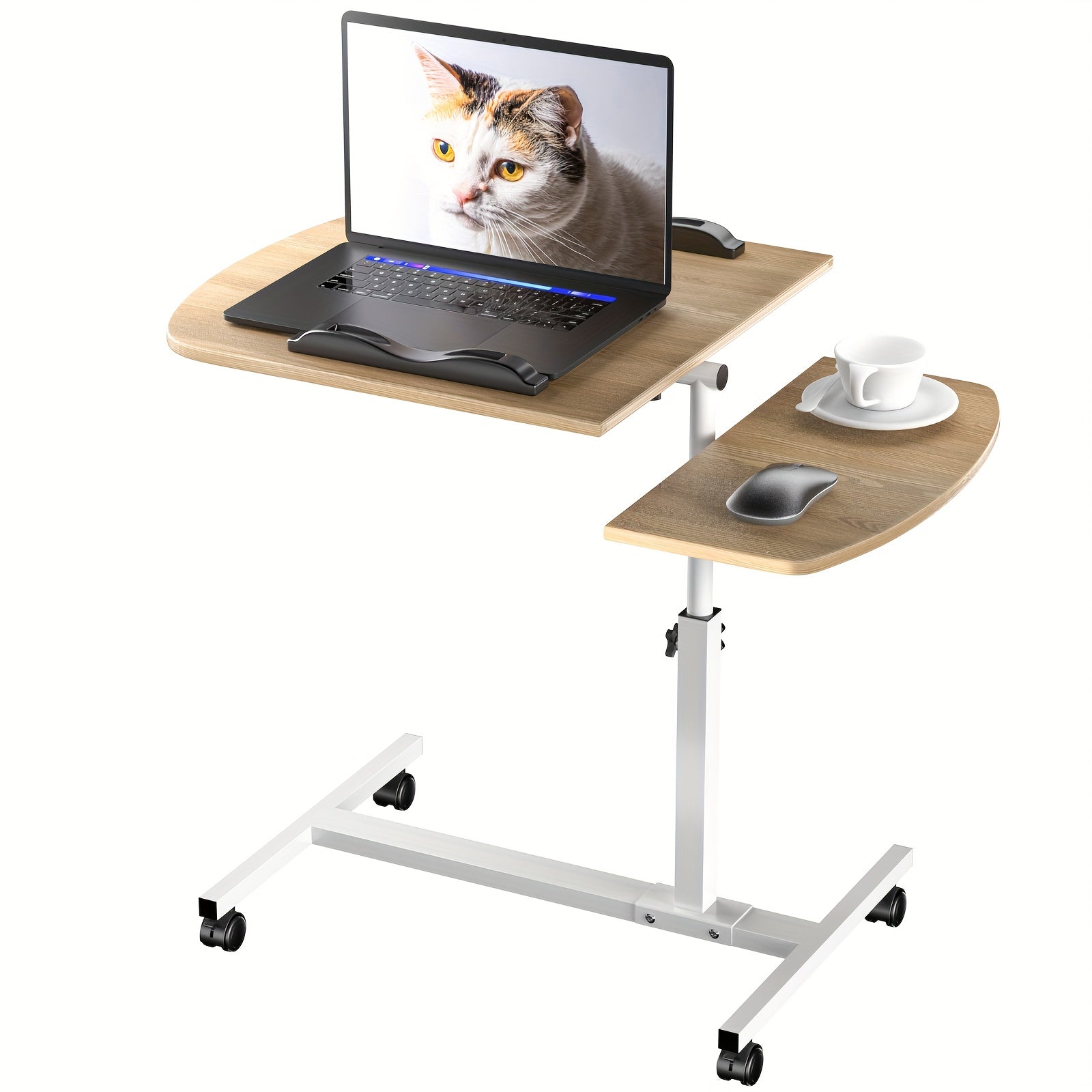 Mesa auxiliar para salón y dormitorio | 96.5 cm y con ruedas