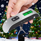 Báscula para equipaje, báscula electrónica, báscula portátil, báscula de gancho, báscula para paquetes, mini báscula colgante de 50 kg, báscula de resorte portátil, báscula de pesca - Batería no incluida