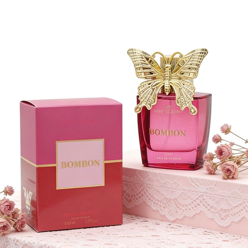 Bombon Eau de Parfum 50ml | Fragancia Floral Dulce y Gourmand para Mujer | Perfume con Notas de Caramelo, Vainilla y Frutales para Indulgencia Diaria y Momentos Románticos