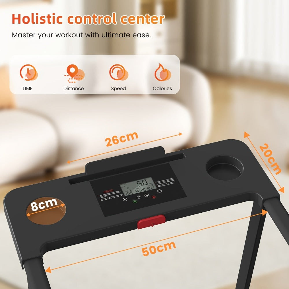 Cicloergo Plegable, Cicloergo 2 en 1, Cicloergo para Casa, Máquina de Correr y Caminar, Cicloergo Silencioso, Cicloergo Compacto, Altavoces Inalámbricos, Pantalla LED, Velocidad Ajustable, Motor de 2.0HP, Equipo de Gimnasio en Casa, Máquina de Correr Pleg