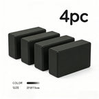 4pc - Bloque de yoga de alta densidad - ladrillo de soporte sólido de yoga negro / Rosa / verde / morado / negro, ladrillo de yoga universal para hombres y mujeres, ladrillo de yoga ligero de 500g, adecuado para fitness, baile, estiramiento, peso ligero,